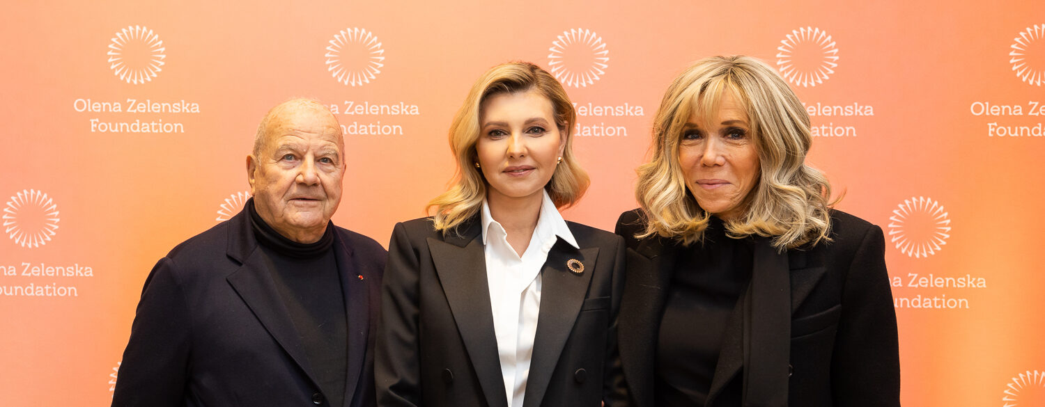 Soirée caritative avec Olena Zelenska, première dame d’Ukraine, à Paris