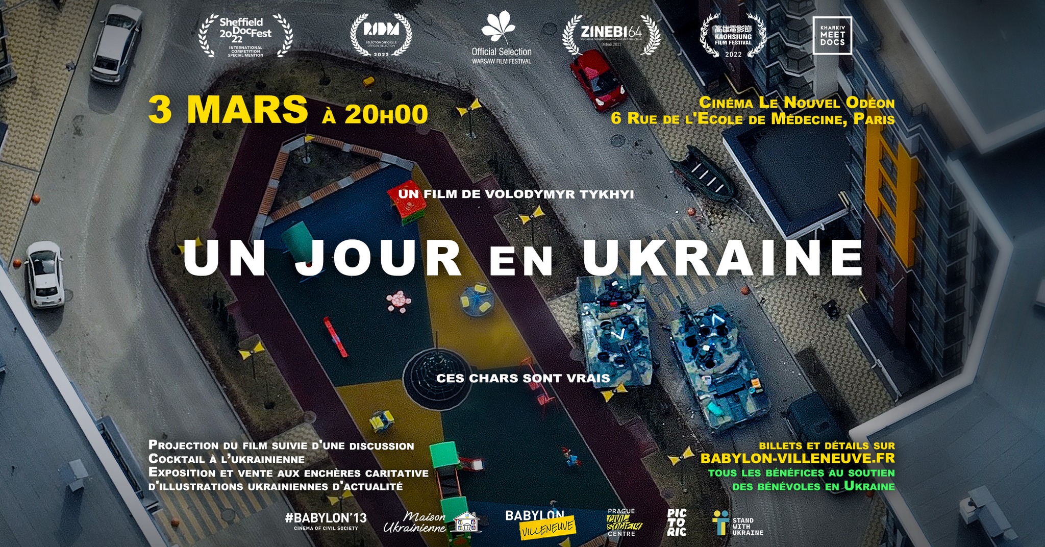 Projection spéciale du documentaire ‘Un jour en Ukraine’