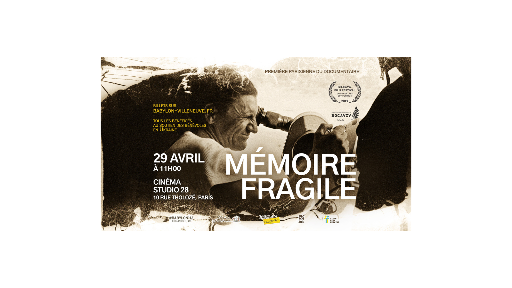 Projection spéciale du film Mémoire Fragile