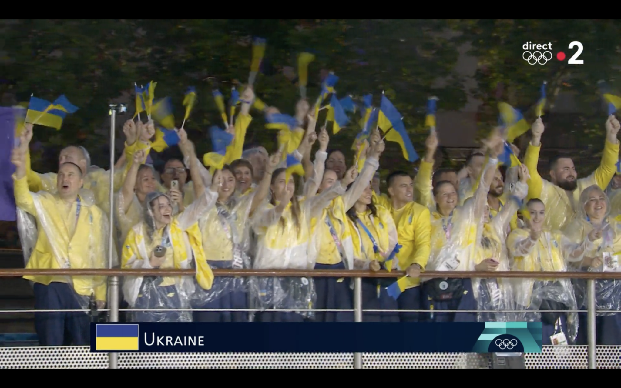 Stand with Ukraine Opening ceremony of the Paris 2024 Olympic Games