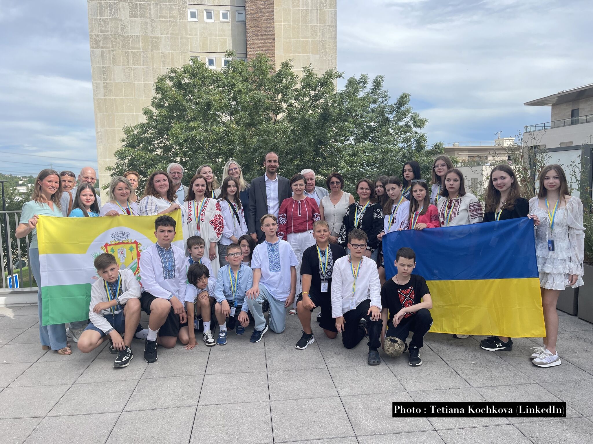 Des enfants ukrainiens en voyage à Palaiseau