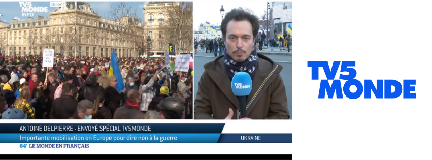 Ukraine : manifestations de soutien partout en Europe