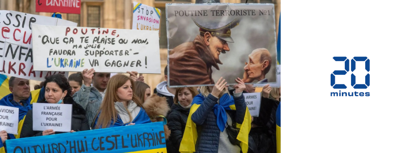 Guerre en Ukraine : Plus de 40.000 manifestants dans toute la France contre l’invasion menée par la Russie