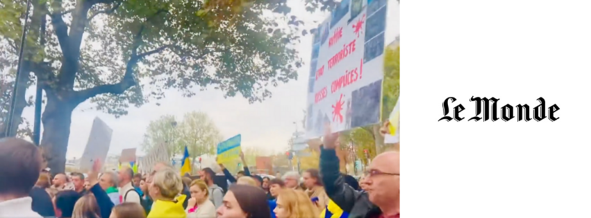 « Stop Poutine » : manifestation de soutien à l’Ukraine à Paris ce soir