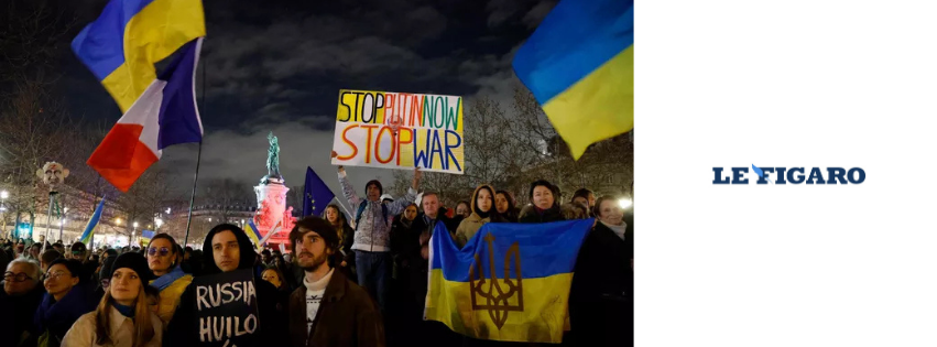 Manifestations dans plusieurs villes de France en soutien à l’Ukraine